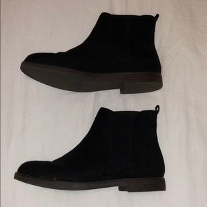 Black Suede Booties.
